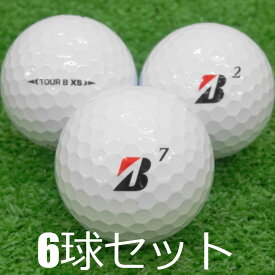 ロストボール ブリヂストン TOUR B XS コーポレートカラー 2022年モデル 6球セット 中古 Bランク ツアーB 白 ゴルフボール