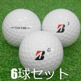 ロストボール ブリヂストン TOUR B XS コーポレートカラー 2020年モデル 6球セット 中古 Bランク ツアーB 白 ゴルフボール