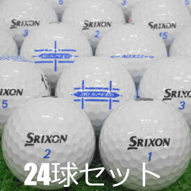 送料無料 ロストボール 訳あり SRIXON AD シリーズ ホワイト ロゴあり 24球セット 中古 ワケアリ スリクソン 白 ゴルフボール