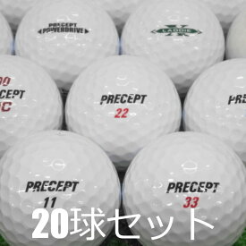 ロストボール ブリヂストン PRECEPT シリーズ ホワイト 20球セット 中古 Aランク プリセプト 白 ゴルフボール