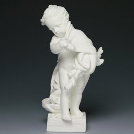 セーブル 希少 ソフトペースト 白磁人形 四季の子供・冬 2005年復刻ハンドメイド ビスケット 置物 飾り物フランス製 Sevres