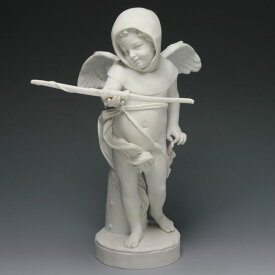 セーブル 白磁 人形キューピットのカプチン会修士 1992年復刻ハンドメイド ビスケット 置物 飾り物新硬質磁器 フランス製 Sevres