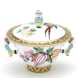 ヘレンド 砂糖入れ スペシャルピース(SP225) 透かし彫り ハンドメイド 手描き マスターペインターのサイン入り ハンガリー製 Herend