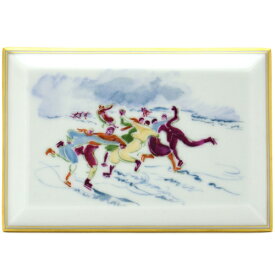 セーブル(SEVRES)Plaque Tabula, decor Les patineursプラーク タブラ・スケーター図 一点物Adrienne Jouclard,1937洋食器 直輸入販売