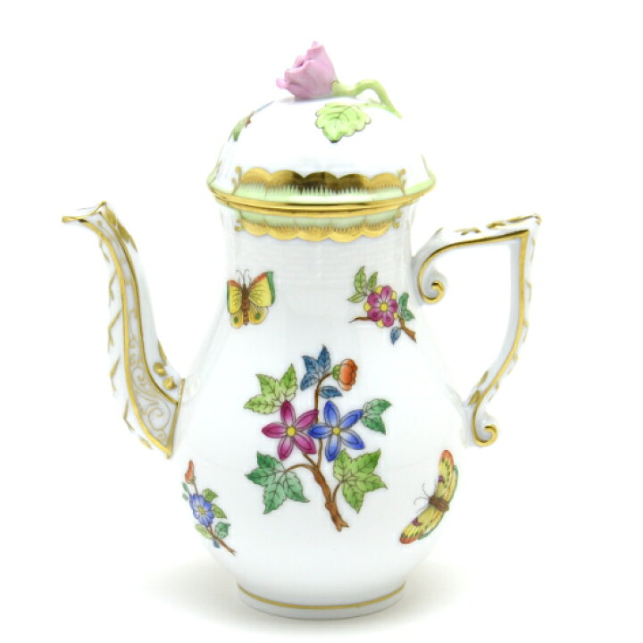 楽天市場】ヘレンド コーヒーポット(S) 薔薇飾り ヴィクトリアブーケ 