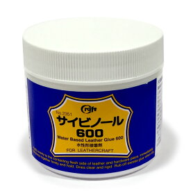レザークラフト　サイビノール　No.600　80ml　水性系接着剤　2351　(メール便不可)