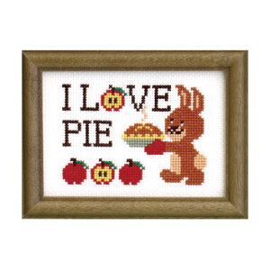 オリムパス 刺しゅうキット ハッピーステッチ うさぎ(額) 7344 (取り寄せ品) (メール便不可)