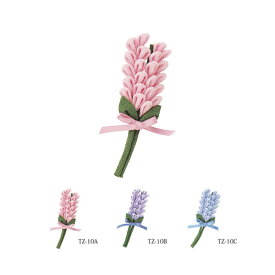 はじめてのつまみ細工　ラベンダーのブローチ　(取り寄せ品)　(メール便可)