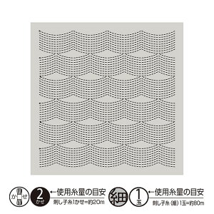 hq̉Ԃӂ Sashiko Textile lab u Flow(t[)(PaleGray)v ԂӂzpbN@hqeLX^C{@H-13117@([։)