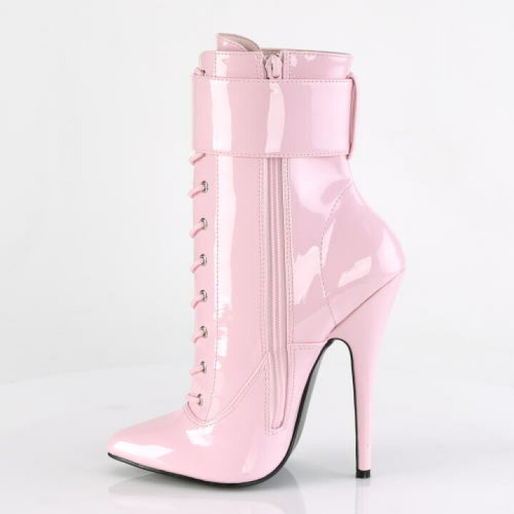 楽天市場】Pleaser/プリーザー ショートブーツ ピンク ヒール高15cm アンクルカフス付き ヒール ハイヒール ピンヒール エナメル ポインテッドトゥ ロリータ ゴスロリ ファッション コーデ 女王様 ボンテージ 大きいサイズ 靴 派手 人気 Devious デビアス : SHOP LaLa