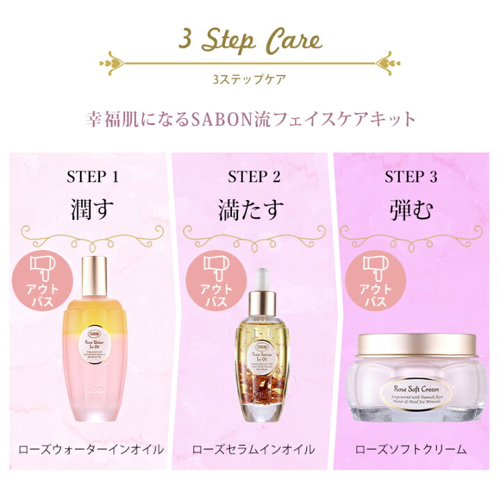 楽天市場】サボン SABON ギフトセット ローズウォーターインオイル  