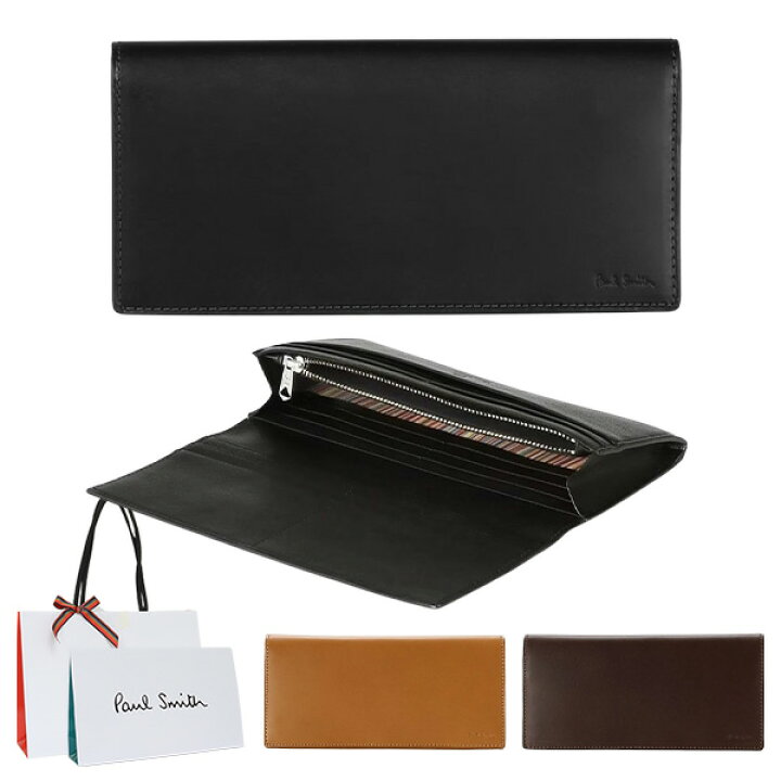 楽天市場】【ラッピング無料】ポールスミス 財布 かぶせ長財布 Paul  