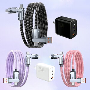 iPhone [dP[u & usb-c P[u PD27W 100WΉ ACA_v^[ }`u 1{4 v typec to lightning ϊ P[u 1m usb-c & usb-c P[u 4ini1 }` [d iphon