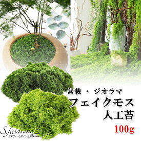 S.fields.inc正規直営店 人工苔 100g 盆栽 フェイクモスグリーン 鉢植え 庭園 造花 観葉植物 模型 ジオラマ