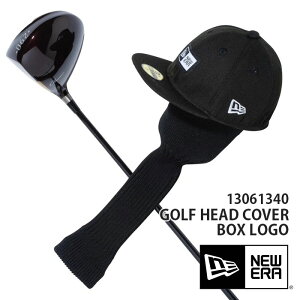 NEW ERA ニューエラ ヘッドカバー ボックスロゴ /NEWERA GOLF 13061340 刺繍 ブラック 黒 ブランド ヘッドカバー ドライバー ドライバー用 帽子 帽子型 キャップ キャップ型 カバー おしゃれ ゴルフ 