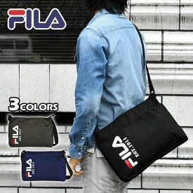 FILA フィラ ショルダーバッグ メンズ 斜めがけ かっこいい 大きめ おしゃれ 軽量 スポーティー/ ポリキャンバス /ショルダー 斜めがけバッグ バッグ ポケット たくさん ボトルホルダー 大容量 シンプル 無地 軽い オシャレ 大人 通勤 通学 A4 旅行 ナイロン ブランド/ p