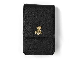 フェイクレザー くま プレート シガーケース /シガレットケース シガレットポーチ たばこ入れ ポーチ タバコケース ロング たばこ ケース ロングポーチ 小物入れ ミニポーチ 化粧入れ 化粧ポーチ リップ 口紅 かわいい 可愛い おしゃれ レディース ライター テディベア/ p