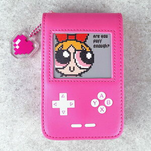 パワーパフガールズ ポーチ グッズ パワパフ FLAPPER フラッパー ゲームモチーフ フラップ 小物入れ ミニポーチ リップポーチ リップケース 化粧入れ 化粧ポーチ メイクポーチ リップ 口紅 持
