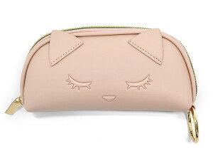 おすましプーちゃん ぷっくり メガネケース 眼鏡ケース めがねケース グッズ 猫グッズ 猫 ねこ ネコ 猫柄 猫型 猫形 黒猫 顔 耳付き 眼鏡 めがね メガネ ケース ポーチ コンパクト スリム 軽