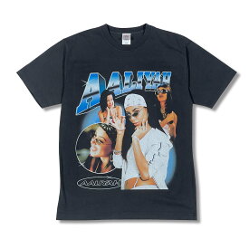 【ヴィンテージTシャツ】Aaliyah Tシャツ(チャコール) ラップティー アリーヤ Baby Girl, Liyah 送料無料 ダンス