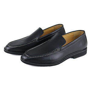 スリッポン メンズ ローファー レザー 革靴 ドライビングシューズ 軽量 合成皮革 防滑 ゴム底 モカシン 短靴 Uチップ おしゃれ 黒 ブラック 3cmヒール 茶 ブラウン 滑らない 雨 No.6323 25-27cm Dedes