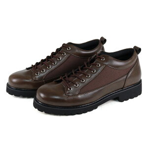 カジュアル マウンテンシューズ ワークブーツ ショートブーツ 厚底 PUレザー プレーントゥ ラウンドトゥ レースアップ 紐靴 滑りにくい 歩きやすい 幅広 3E メンズ 男性 No.6349 Dedes デデス