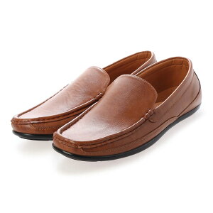 スリッポン メンズ ドライビングシューズ カジュアルシューズ ヴァンプローファー ビジネス 合成皮革 レザー 3E 幅広 防滑 履きやすい 歩きやすい No.907 25-27cm 黒 ブラック 茶 ブラウン LASSU&FRI