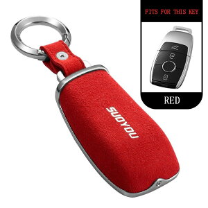 【メルセデス ベンツ キーケース スウェード 2】キーカバー キーホルダー アルカンターラ BENZ 純正スマートキー用 カバー 本革 メルセデスベンツ スマートキーケース キーホルダー