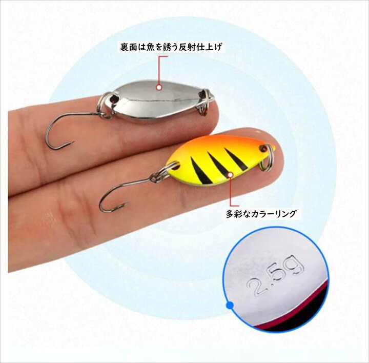楽天市場 スプーン12個セット 管理釣り場 トラウト ルアー フック 淡水 海水 釣り フィッシング リール メタルジグ ブラックバスフィッシング 蓄光 夜光 バーブレスフック 返しなし Sg Corporation 楽天市場店