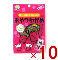 【P5倍 ※要エントリー 9月限定】前島食品 おやつわかめ 梅味 昆布 海藻 おつまみ 珍味 駄菓子 おやつ わ…