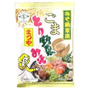 まつや ごまとり野菜みそ とり野菜味噌 とり野菜 味噌 ごまとり 鍋の素 鍋スープ 180g