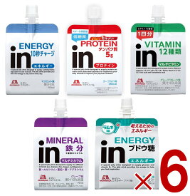 【P3倍 15日限定】森永製菓 ウイダー インゼリー 5種 アソート セット 180g inゼリー エネルギー補給 栄養補給 6個