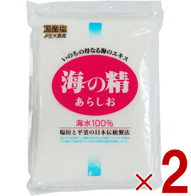 【P5倍 ※要エントリー 9月限定】塩 粗塩 あら塩 海の精 あらしお 500g 2個