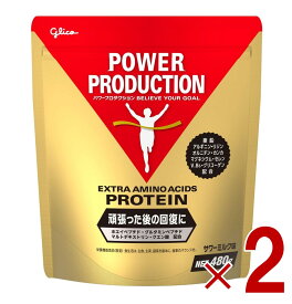 【P5倍！ マラソン限定 要エントリー 】グリコ パワープロダクション エキストラ アミノアシッドプロテイン サワーミルク味 480g 2個