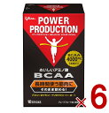 【P5倍！ マラソン限定 要エントリー 】グリコ BCAA パワープロダクション おいしいアミノ酸 BCAAスティックパウダー 筋持久系アミノ酸 グレープフルーツ風味 1本(4.4g)×10本 6個