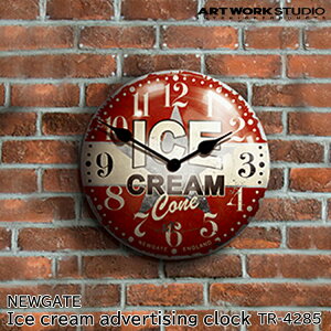 NEWGATE Ice cream advertising clock j[Q[g ACXN[Aho^CWONbN Ǌ|v TR-428 NEW GATE j[Q[g a50cm dr X`[  AJ ~bhZ`[ 