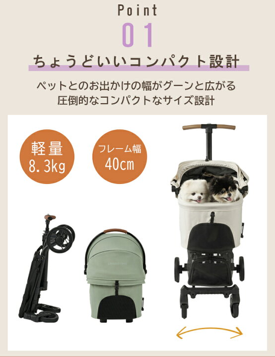 楽天市場】【レビューでプレゼント】AIR-WIZX AIRBUGGY FOR PET FITT 