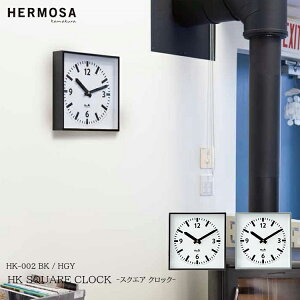 yr[Ńv[gzHERMOSA nT HK SQUARE CLOCK XNGA NbN HK-002 BK HGY |v  Ǌ|v NbN Vv v[g { 킢 Be[W CeA 