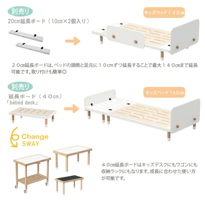 楽天市場】【レビューでプレゼント】bebed kids ベベッドキッズ ベッド  