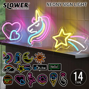 yr[Ńv[gzSLW373 NEONY SIGN LIGHT lIj[TCCg SLOWER XE[ ؍Ɩ LED `[uCg TC lI USB ȓd 10iK Ǌ| AN  fUC 