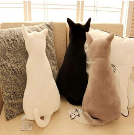 【猫のシルエットぬいぐるみ】ねこ 縫いぐるみ リアル 本物 そっくり ペット プレゼント ギフト 子供 誕生日 大きい 三毛猫 ペットロス