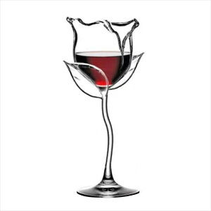 【ワイングラス バラ 薔薇】ゴブレット バー ワインバー お祝い パーティー コップ グラス カフェ カップル ペア お揃い ランチ ブランチ 業務用 食器 おしゃれ インスタ映え 北欧 フレンチ 