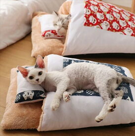 【ペット用寝袋】猫 ネコ ねこ 犬 いぬ 動物 リアル 本物 ペット プレゼント ギフト 子供 誕生日 大きい おしゃれ 癒し 可愛い かわいい 招き猫 睡眠用 ベッド SH1
