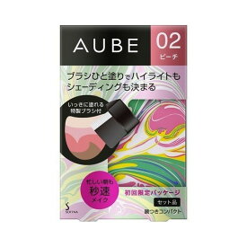 《花王》 ソフィーナ オーブ ブラシひと塗りチーク 02 ピーチ 5.7g 返品キャンセル不可