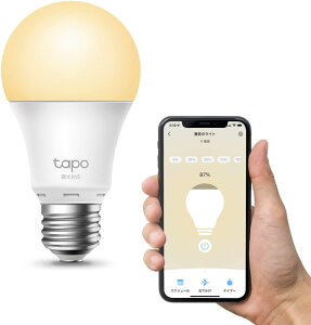 TP-Link Tapo スマート LED ランプ 調光タイプ 電球色 E26 800lm Echo シリーズ/Google ホーム 対応 追加機器不要 Tapo L510E/A