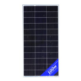 ソーラーパネル 100W 単結晶シリコン 太陽光発電 ソーラーチャージャー 蓄電 充電 自家発電 太陽光パネル ソーラー充電器 18V 防災 停電対策 テスター付き