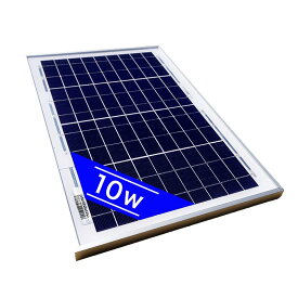 ソーラーパネル 10W 単結晶シリコン 太陽光発電 ソーラーチャージャー 蓄電 充電 自家発電 太陽光パネル ソーラー充電器 18V 高発電効率 防災 停電対策