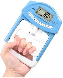 正規品 デジタル握力計 握力測定 体力測定器 握力トレーニング 子供 筋力強化用 筋トレ補助 記録更新機能付き 電子ハンドグリップパワー 19人登録 男女兼用 0?90kgx 1年保証