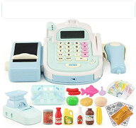 おかいものレジスターセットおもちゃ 子供 遊び場 知育玩具 お買い物 多機能 シミュレーション学習のリソ…