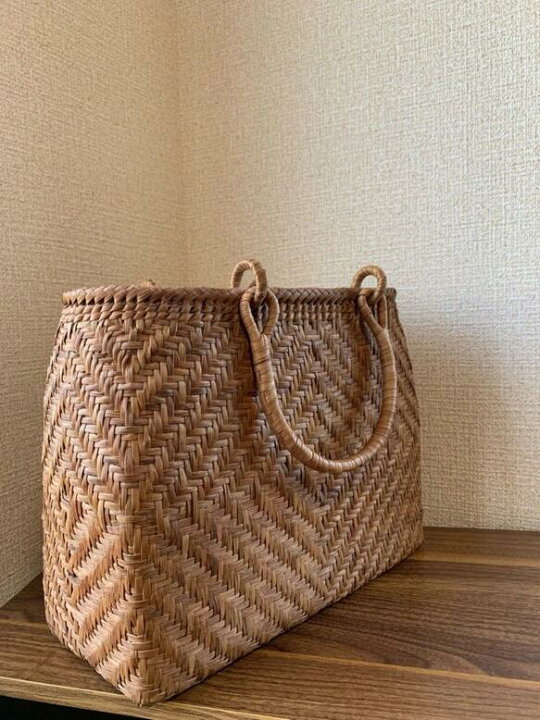 楽天市場】山葡萄 山葡萄かごバッグ 手作り 籠バッグ 細ひご 内布あり 